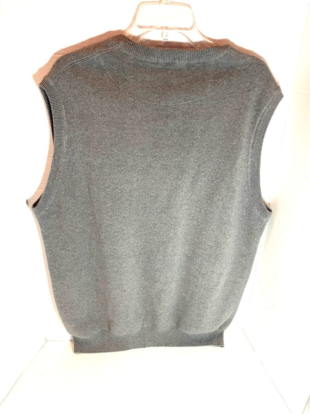 Clemson Tigers Vantage Gray V-Neck Sweater Vest Orange Paw Logo Size L - Picture 12 of 12